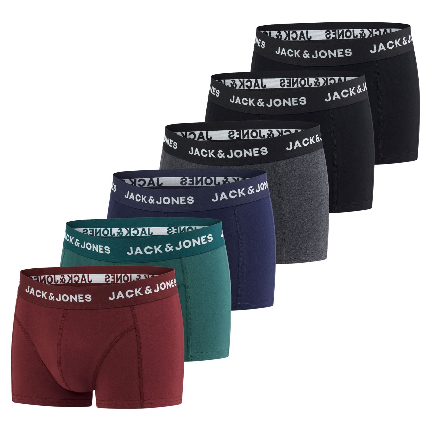 Jack & Jones Unterhosen Jungen 6er Pack JACJEANS TRUNKS JUNIOR