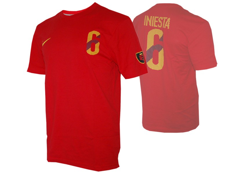 Nike Spanien Hero #6 Iniesta Tee