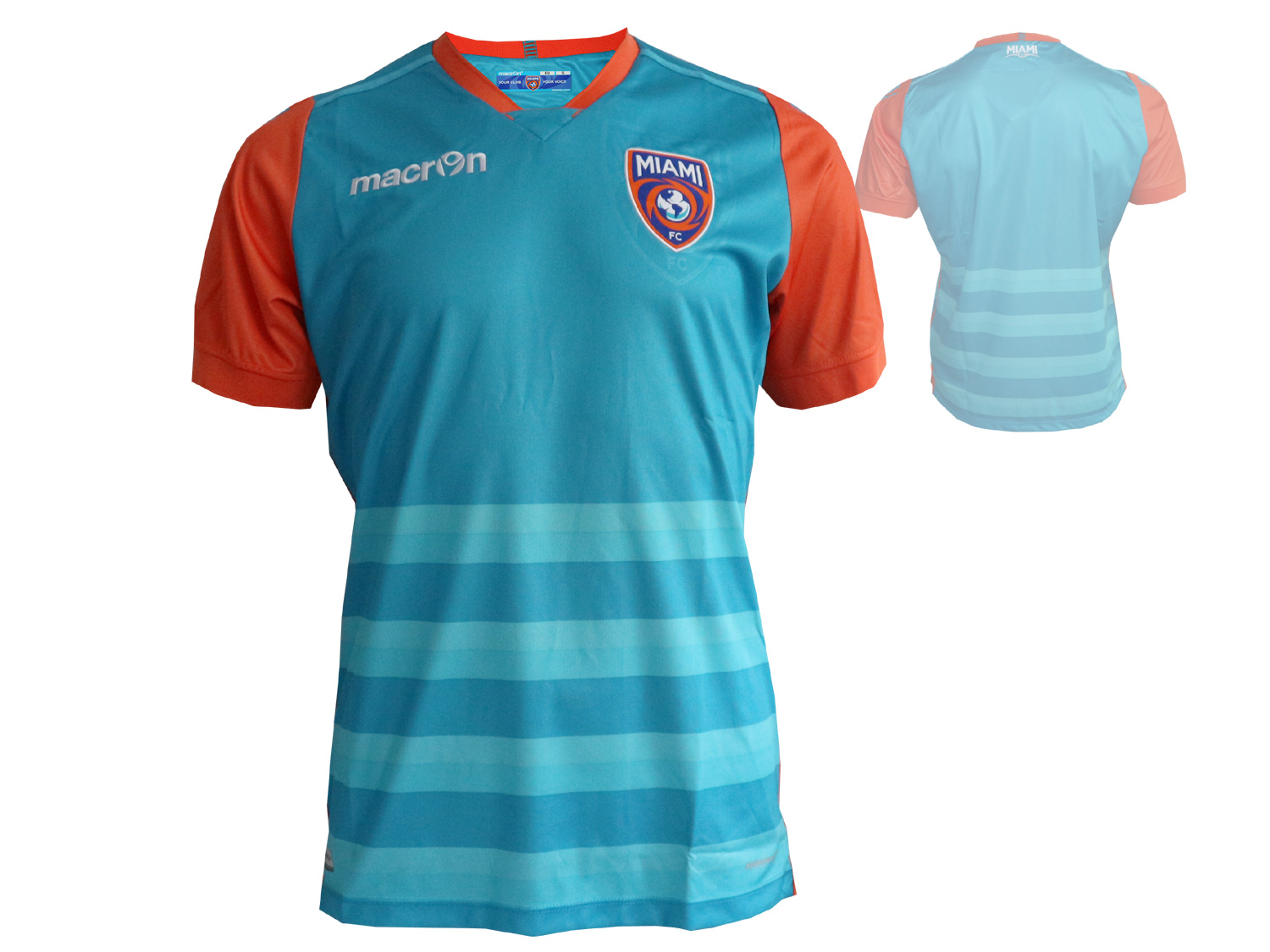 Macron Miami FC Authentic Home Fußball Jersey
