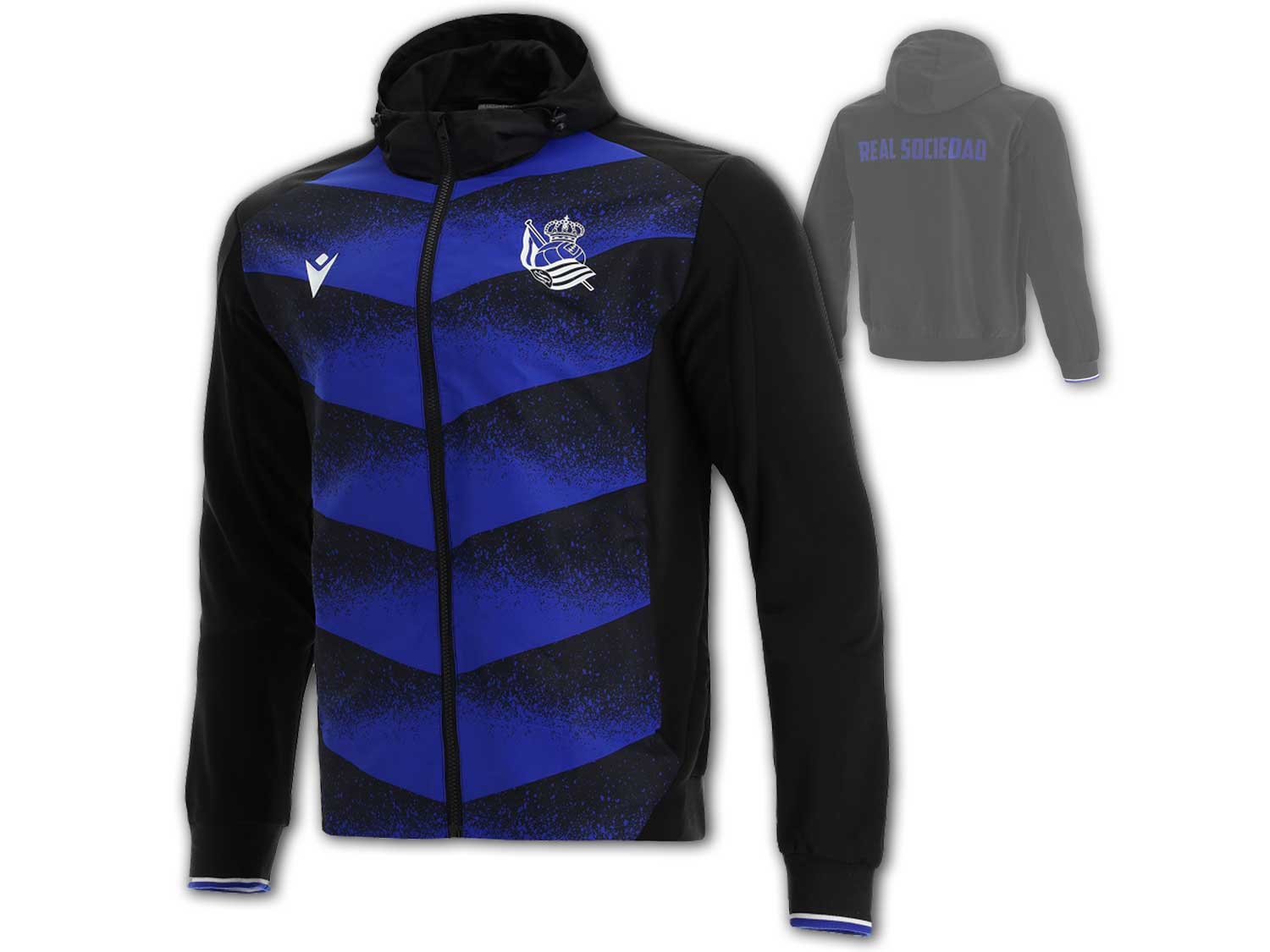 Macron Real Sociedad Warm Up Kapuzenjacke