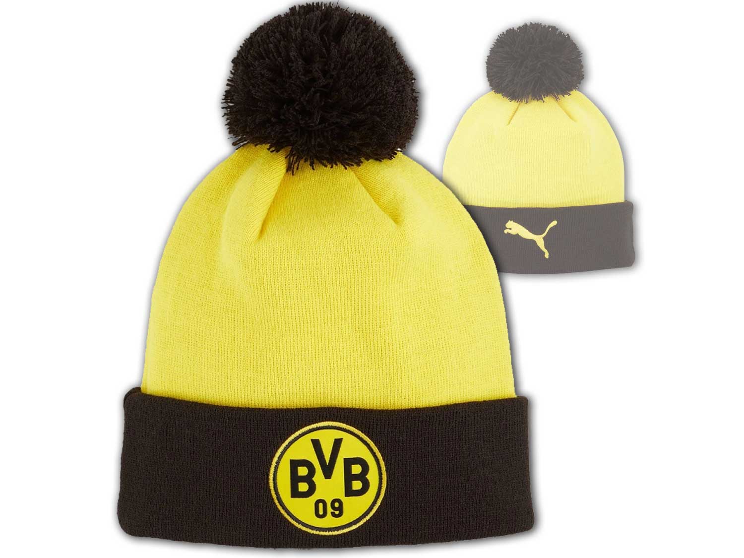 Puma BVB 09 Ess Pom Pom Beanie