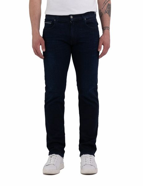 Replay Herren Jeans GROVER Regular/Straight Fit - Slim Leg - Blau - Dark Blue Denim