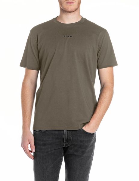 Replay Herren Rundhals T-Shirt BASIC JERSEY 30/1 Regular Fit