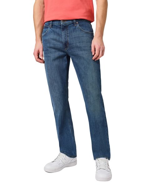 Wrangler Herren Jeans STRAIGHT - Mid Waist - Regular Fit - Blau Schwarz