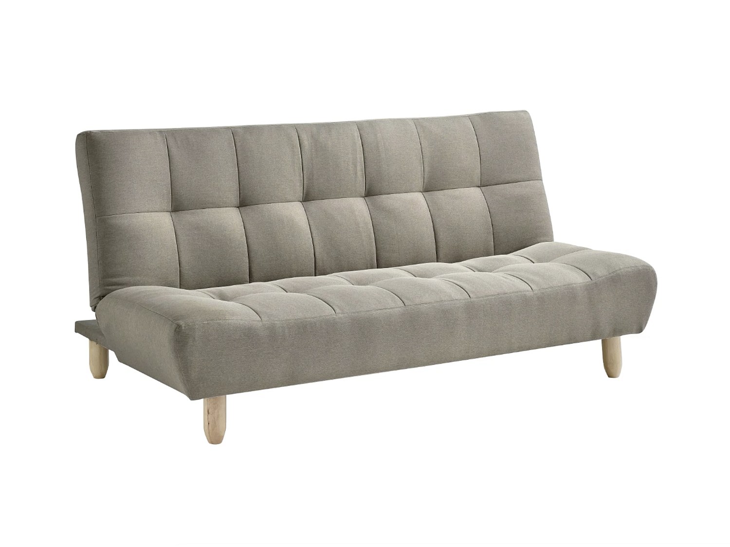 Schlafsofa Klappsofa 3-Sitzer - Stoff - Grau - ESTEBAN