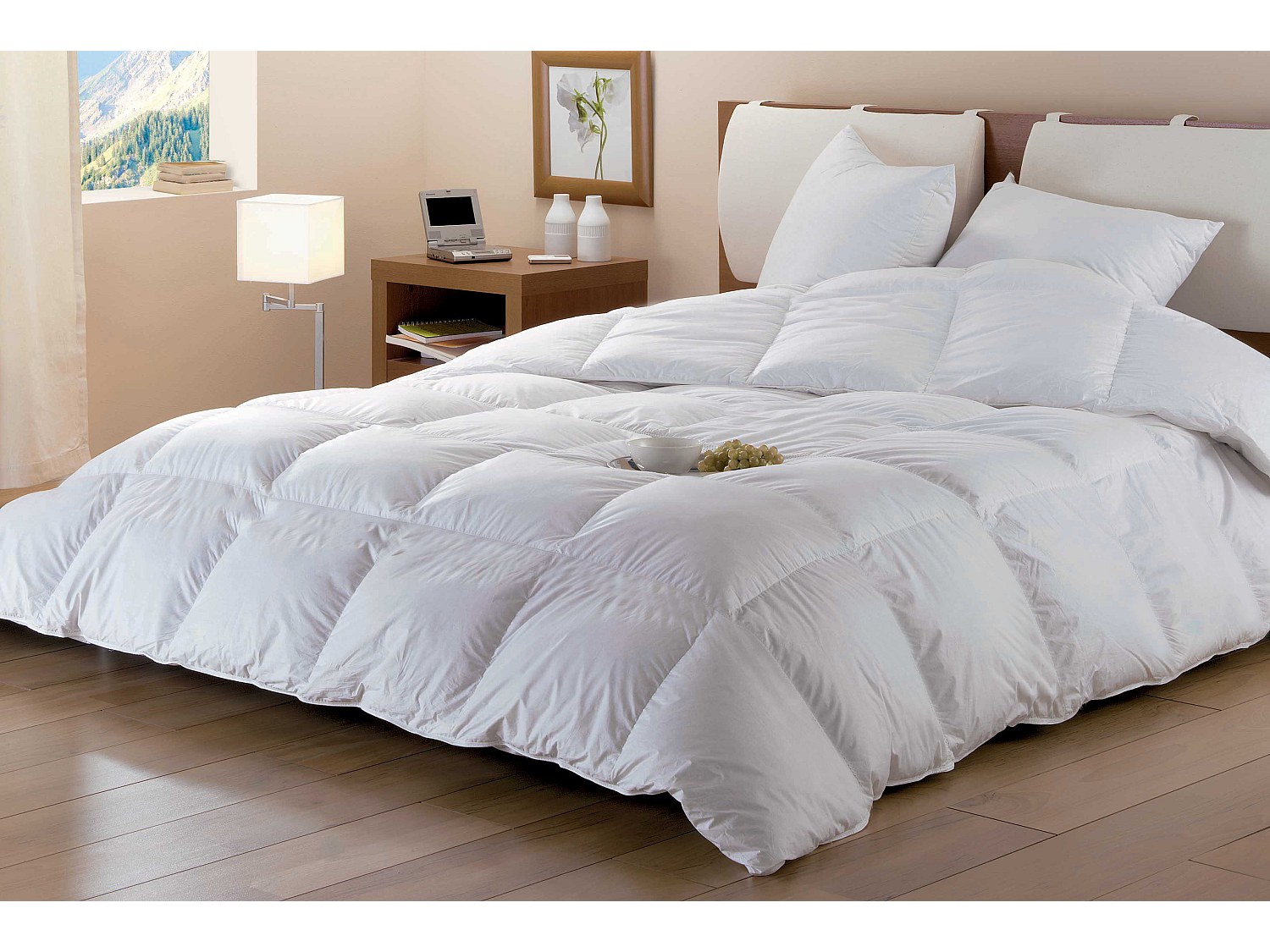 Sparset: Bettdecke 220 x 240 cm + 2 Kopfkissen 65 x 65 cm - Naturdaunen - DODO von BAFFIN