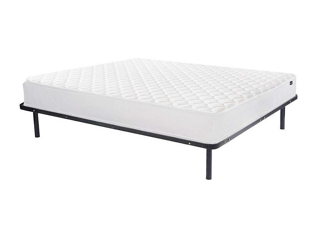 Set aus Lattenrost + Matratze - 140 x 190 cm - Kaltschaum & Memory Schaum - Stärke 15 cm - PELOPS von YSMÉE