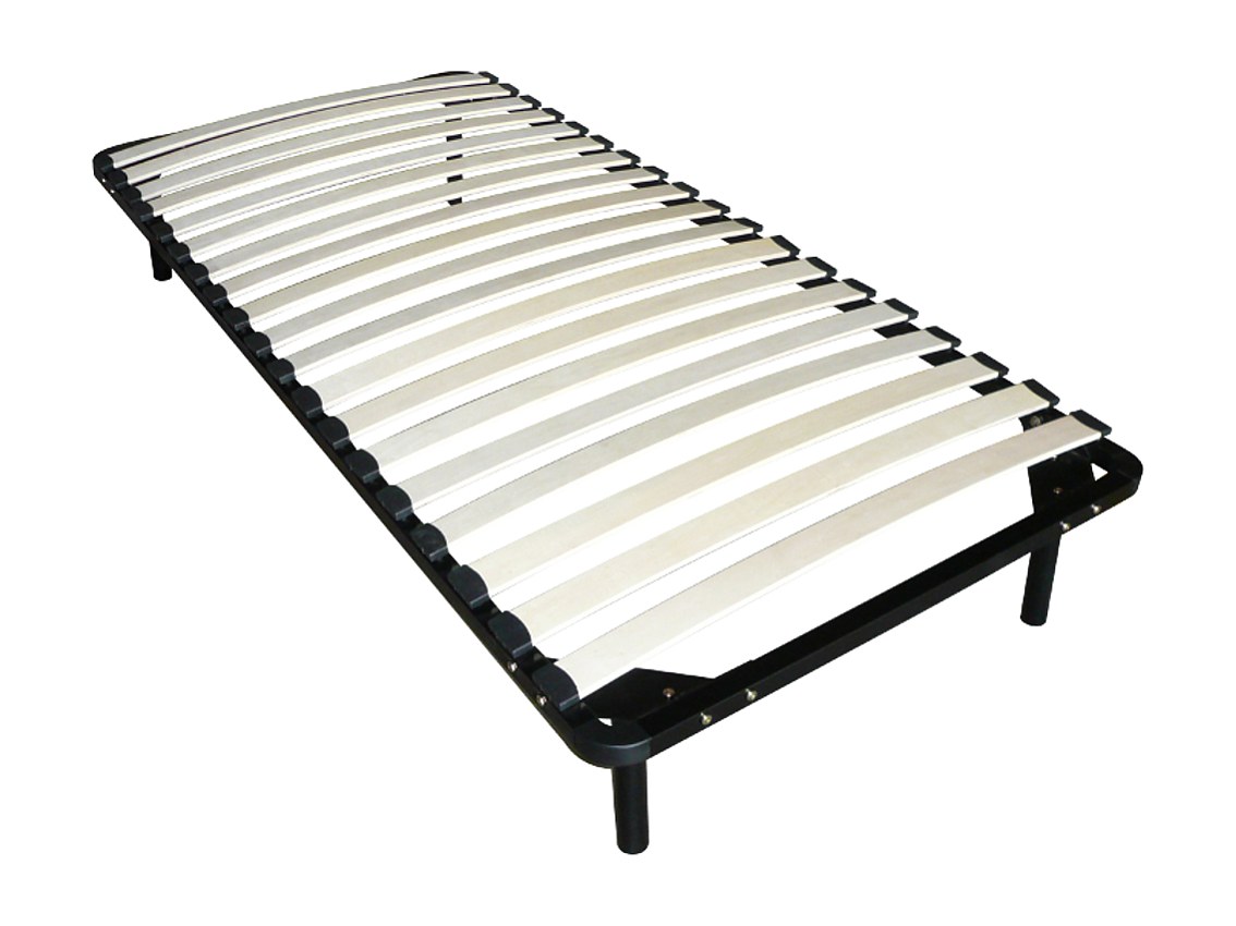 Lattenrost - mit Füßen - 90 x 190cm - 19 Latten - Schwarz - KALISTA von YSMEE