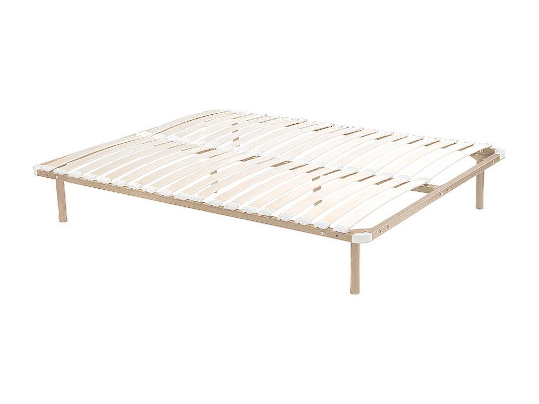 Lattenrost - mit Füßen - 180 x 200 cm - 2x 19 Latten - Beige - KALISTA von YSMÉE