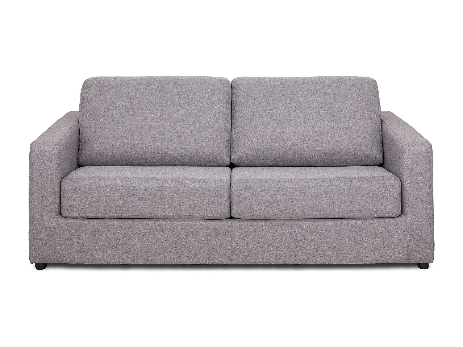 Schlafsofa mit Matratze 3-Sitzer - Stoff - Grau - Liegefläche 140 cm - Matratze 14 cm - DONETO