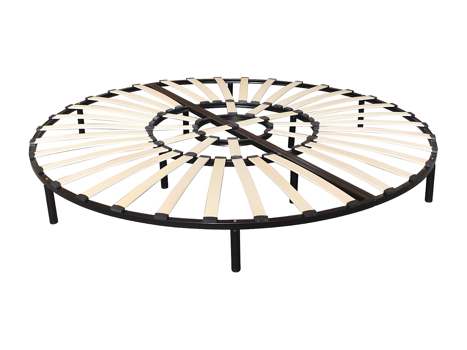 Lattenrost rund mit Füßen - 220 x 220 cm