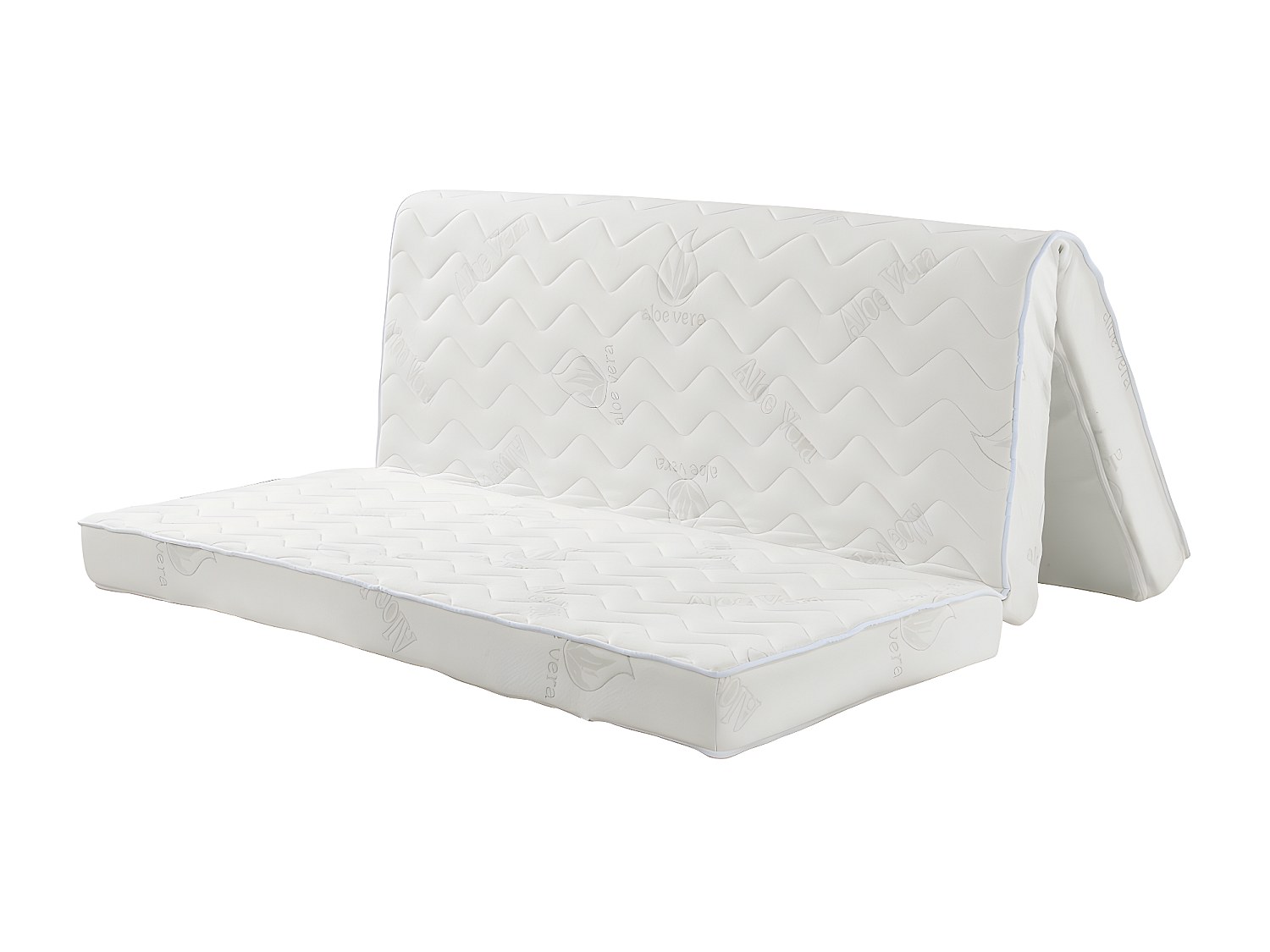 Matratze für Schlafsofa Klappsofa - 140 x 190 cm - Kaltschaum mit Aloe Vera - 1 Zone - Härtegrad 2 - Stärke 12 cm - FIESTA von NATUREA