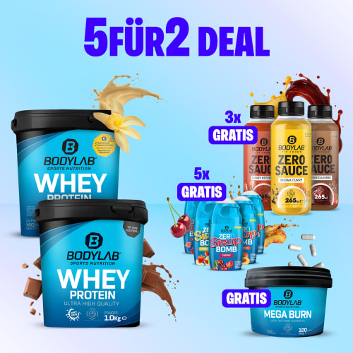 5Für2 Smart Diet-Powerpack mit Gratis Zero Saucen + Zero Sirup Bomb Mix + Mega Burn