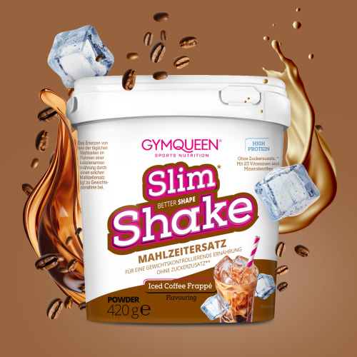 Slim Shake Mahlzeitersatz-Shake - 420g - Iced Coffee Frappé