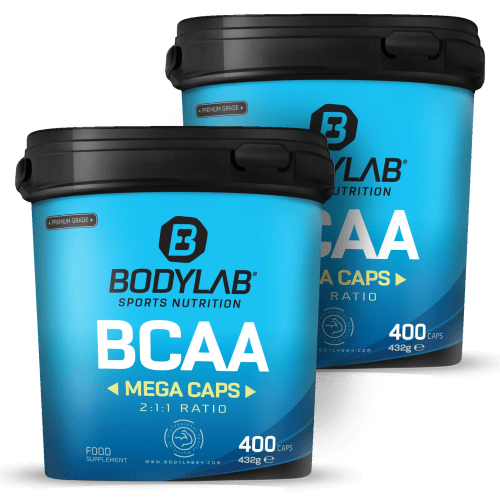 2 x BCAA Mega Caps (je 400 Kapseln)