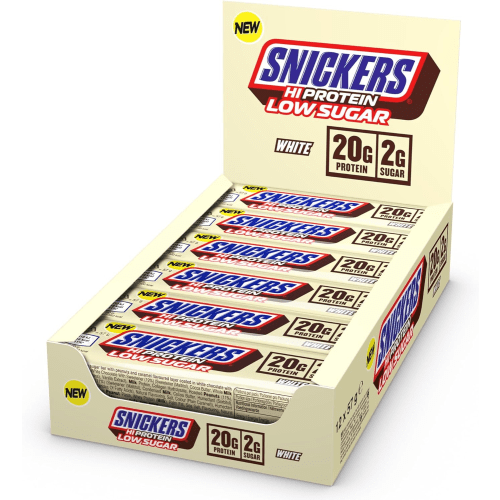 Snickers Low Sugar High Protein Bar - 12x57g - White Chocolate