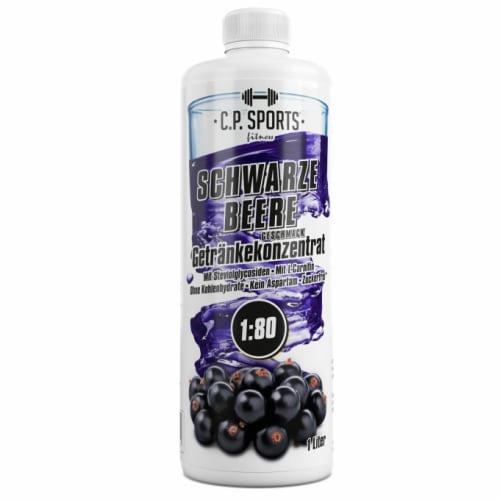 C.P. Sports Getränkekonzentrat - 1000ml - Schwarze Johannisbeere