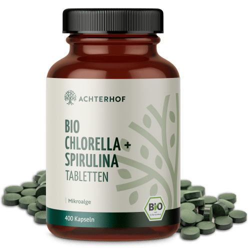 Chlorella & Spirulina Algen Tabletten Bio (400 Tabletten)