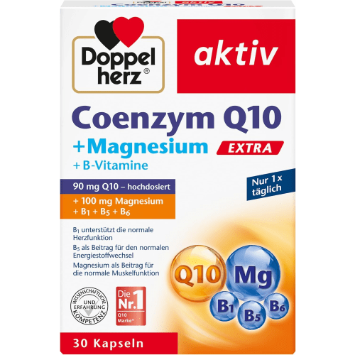 Coenzym Q10 + Magnesium + B-Vitamine (30 Kapseln)