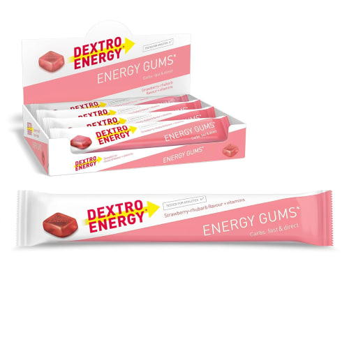 Energy Gums - 8x45g - Strawberry-Rhubarb + Vitamine