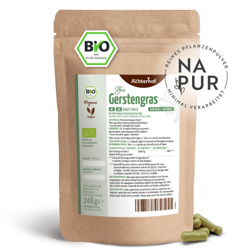 Bio Gerstengras Kapseln Nachfüllpack (400 Kapseln)