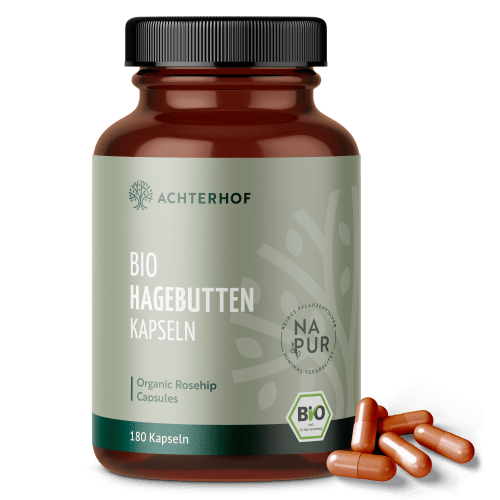 Bio Hagebutten Kapseln (180 Kapseln)