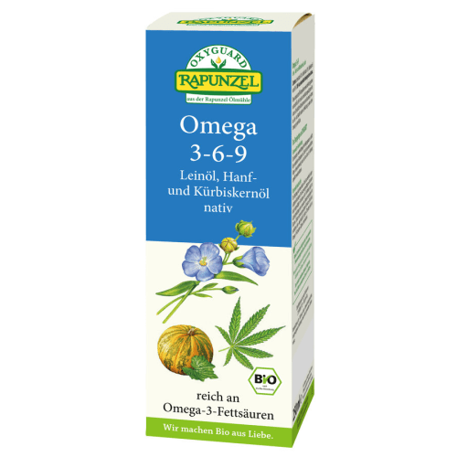 Omega 3-6-9 Lein-, Hanf- und Kürbiskernöl nativ (250ml)