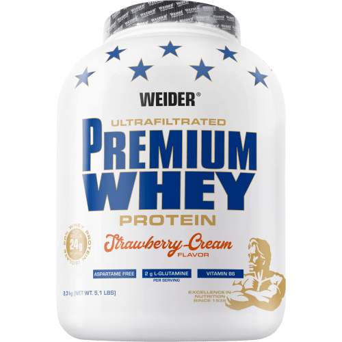 Premium Whey Protein - 2300g - Erdbeer-Cream