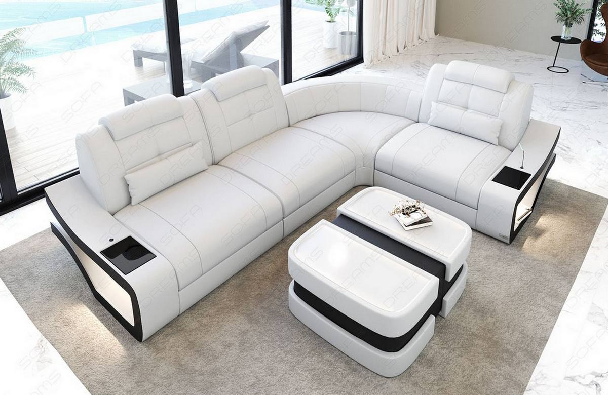 Ecksofa Elena Leder – Eleganz & Komfort