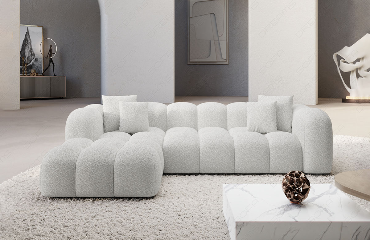 Ecksofa Formentera L-Form Kurz Stoff