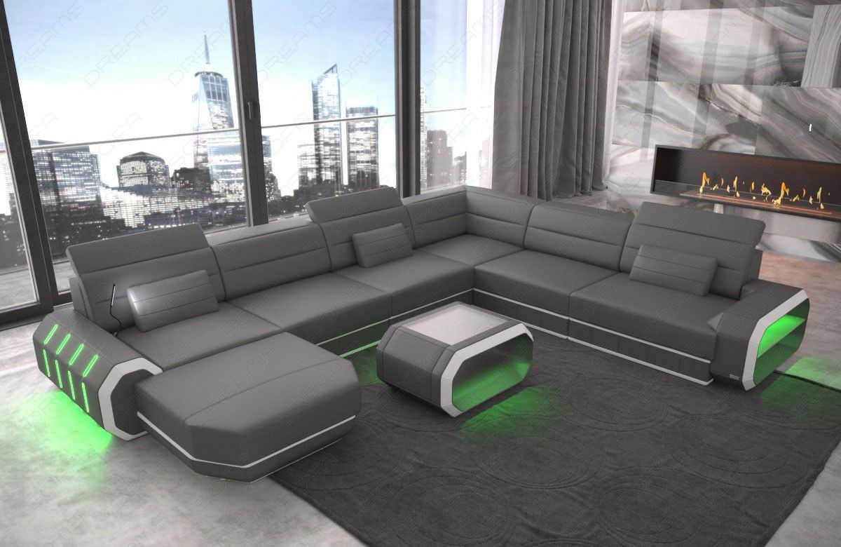 Mini XL Wohnlandschaft Roma mit LED – Komfort & Stil