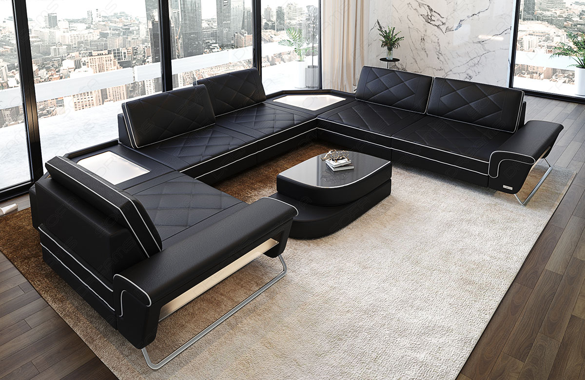 Leder Wohnlandschaft Sepino – Modern & Komfortabel