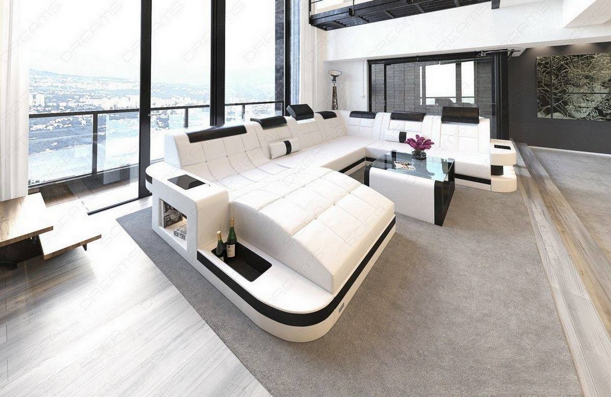 Mini Design Wohnlandschaft Wave XL mit LED – Modern