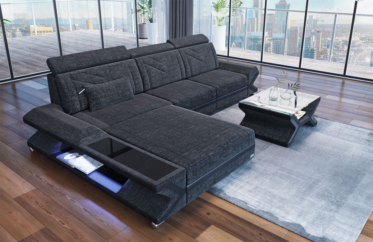 Mini Ecksofa Napoli Stoff – Modern & Bequem