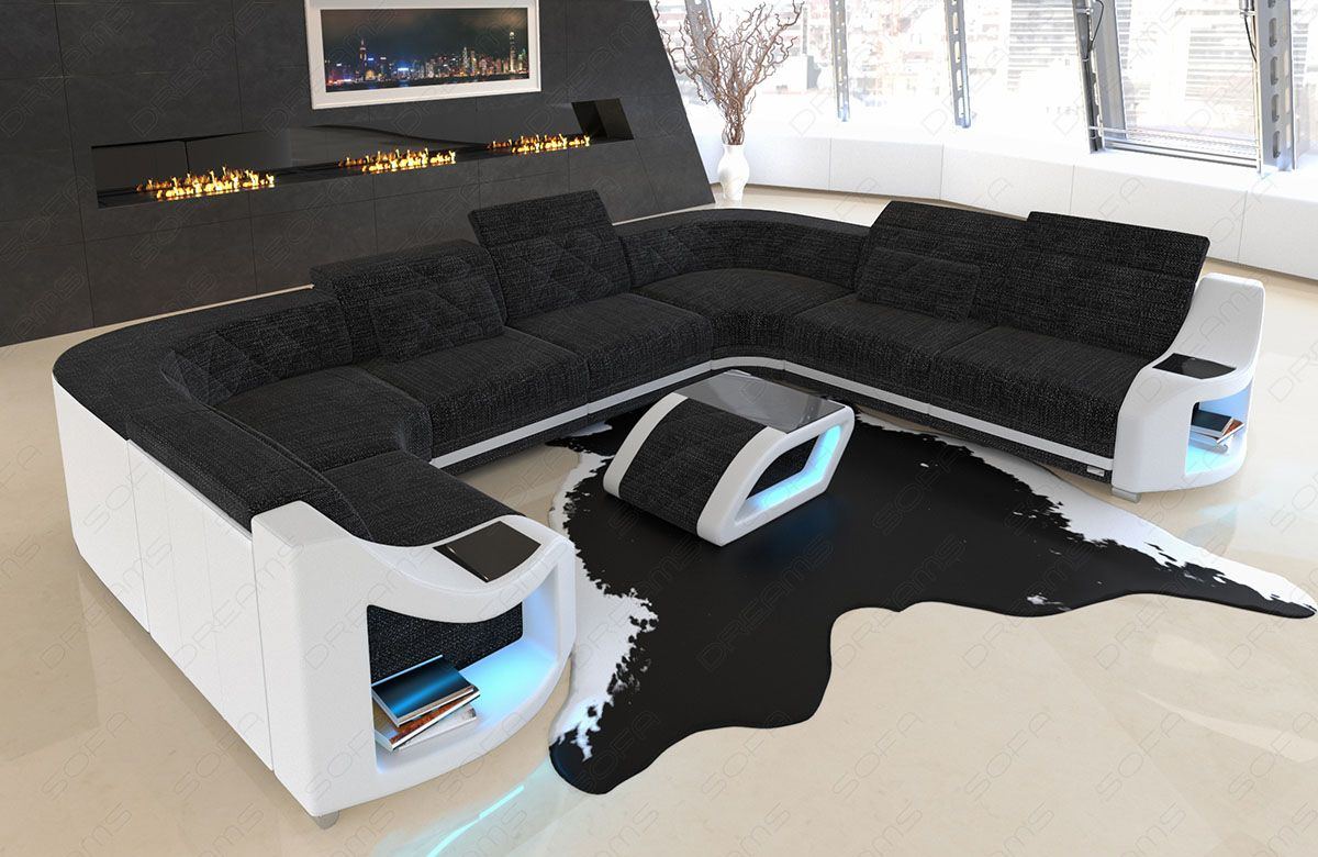 Stoff Wohnlandschaft Genua – Komfort & Stil