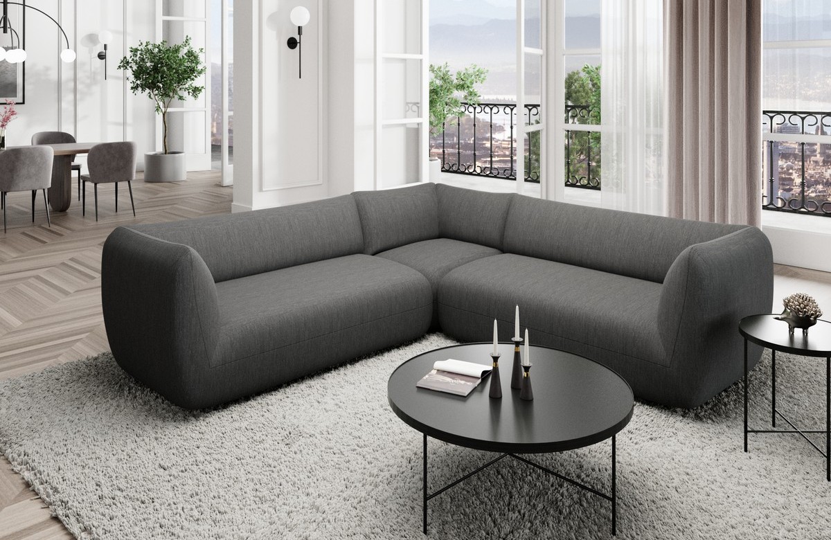 Ecksofa Madrid Stoff L-Form