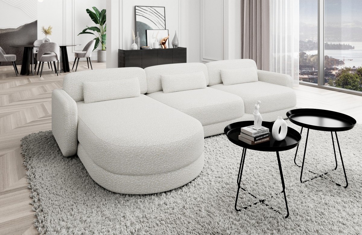 Polster Ecksofa Valencia L-Form Kurz