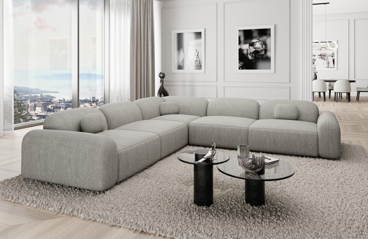 Ecksofa Barcelona Stoff L-Form