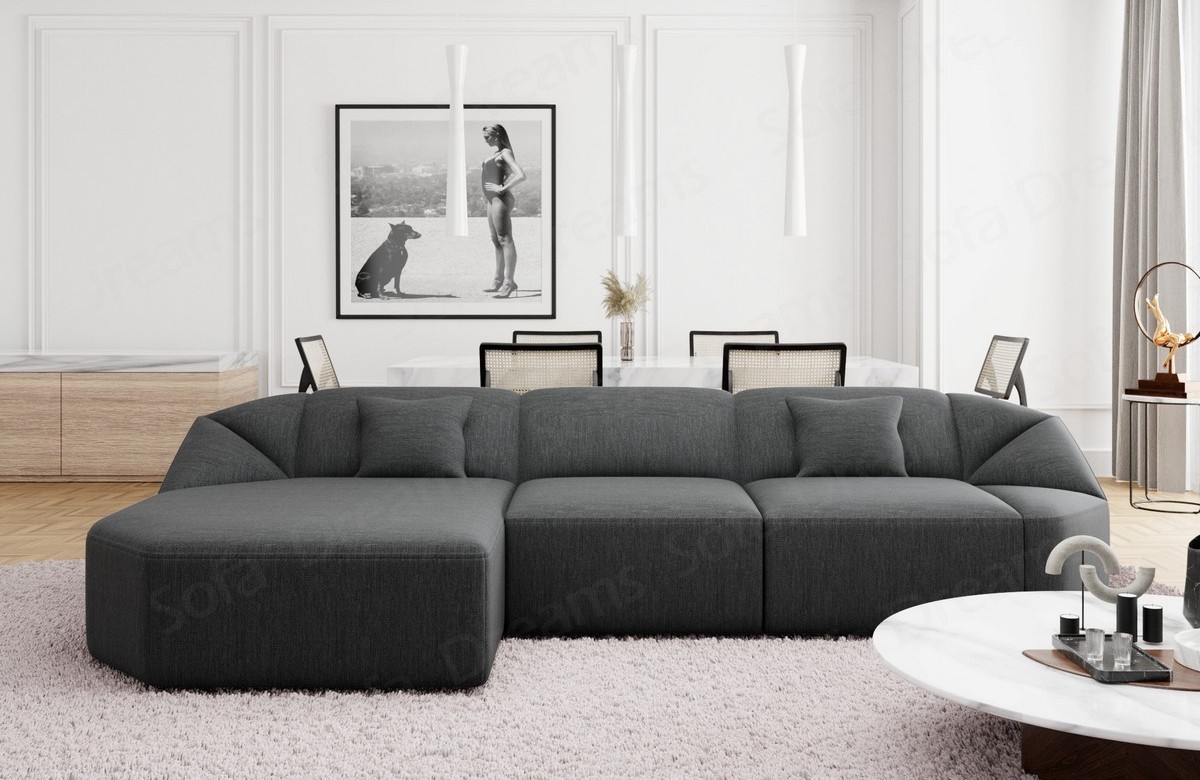 Polster Ecksofa Cabrera L-Form kurz