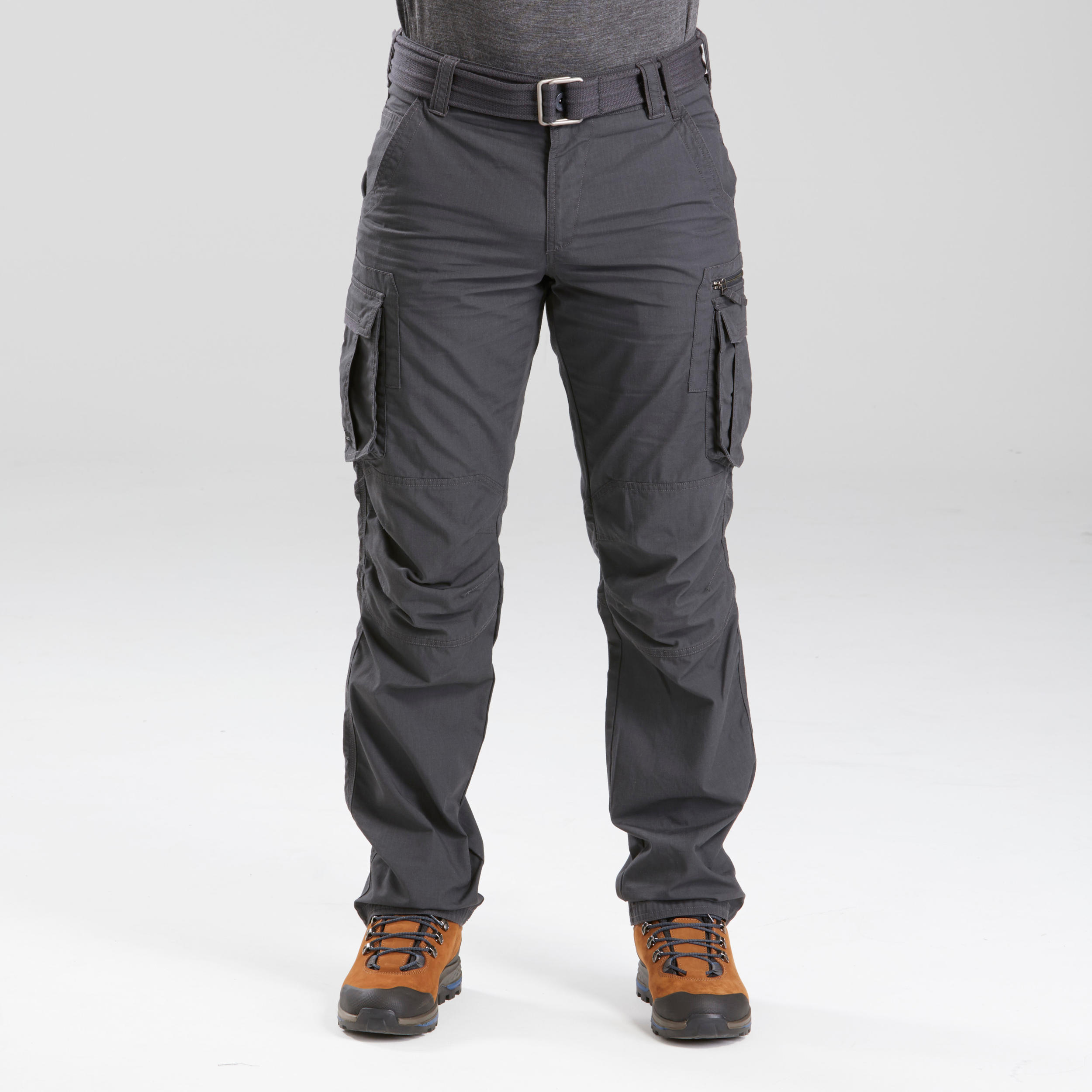 Cargohose Herren Backpacking - Travel 500 grau