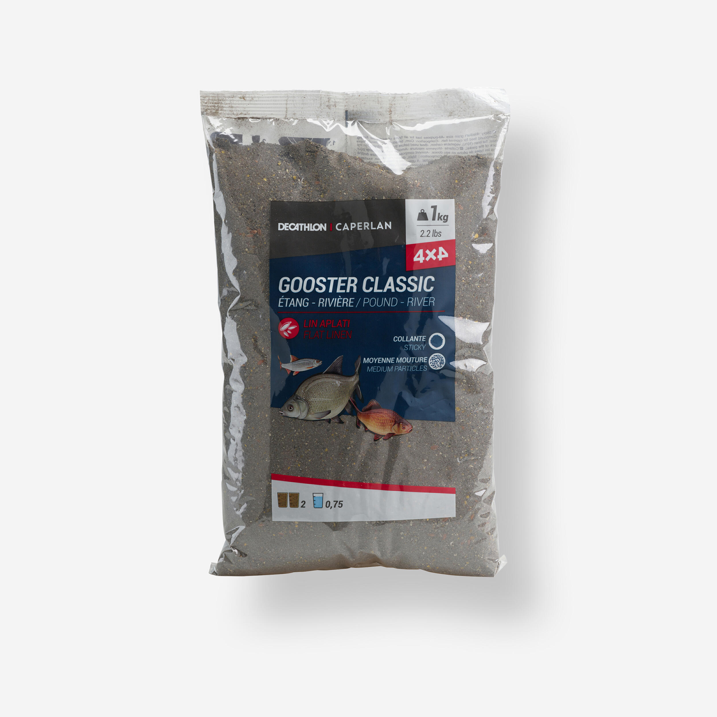 Futterzusatz Gooster Classic Alle Fische 4×4 schwarz 1 kg