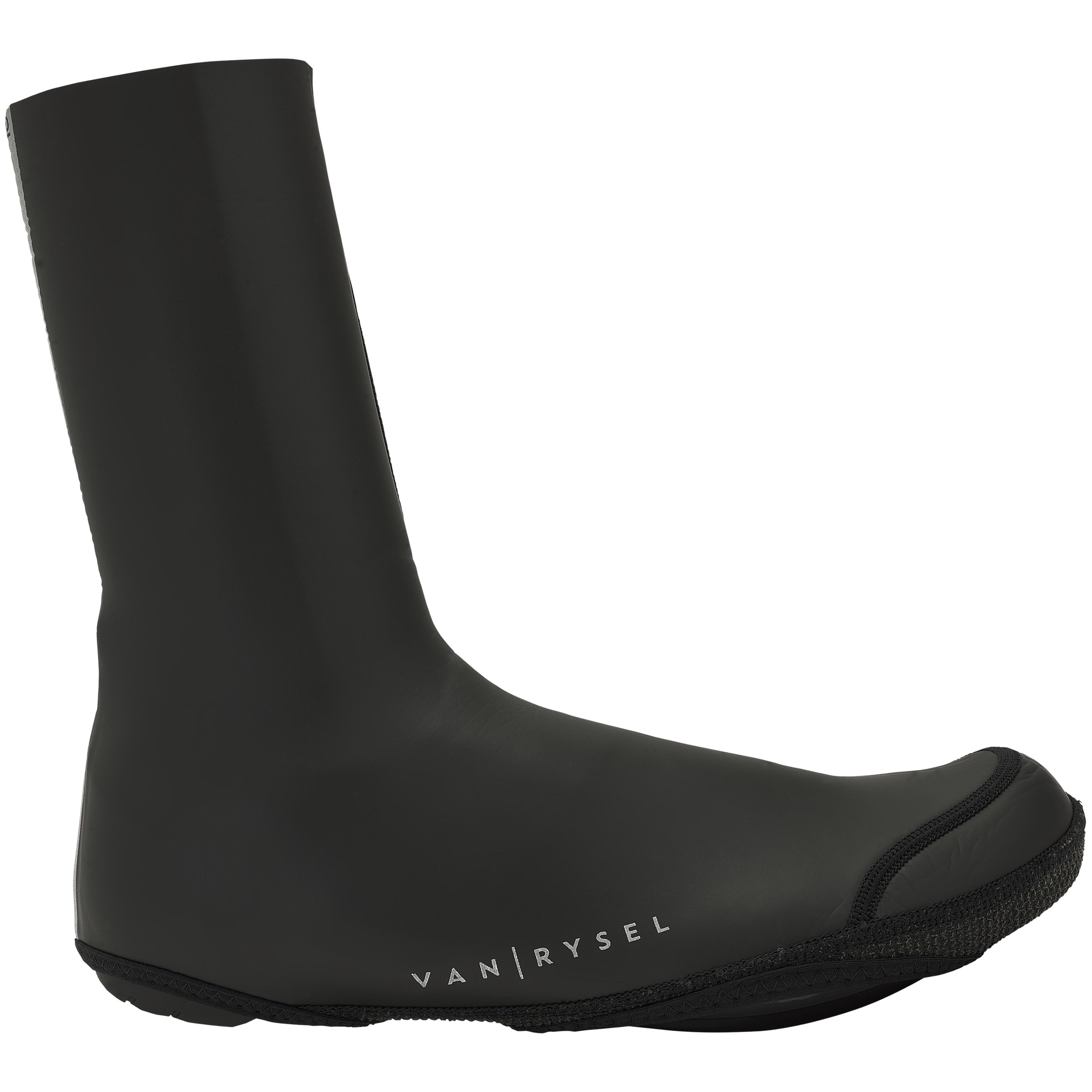 Fahrrad Überschuhe Rennrad RR 500 Herren schwarz 2 mm