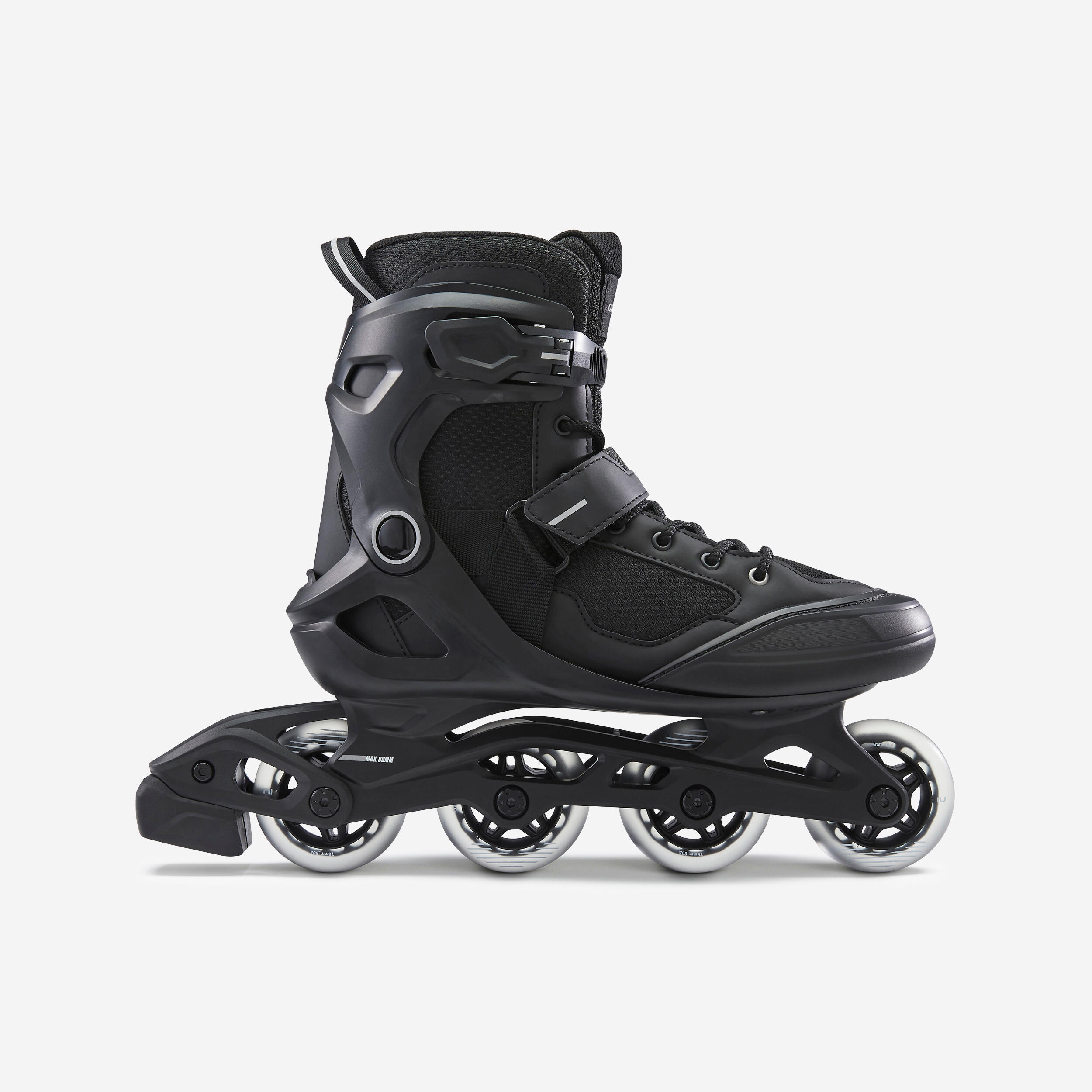 Inline-Skates Fitness FIT 100 Damen/Herren schwarz/silber