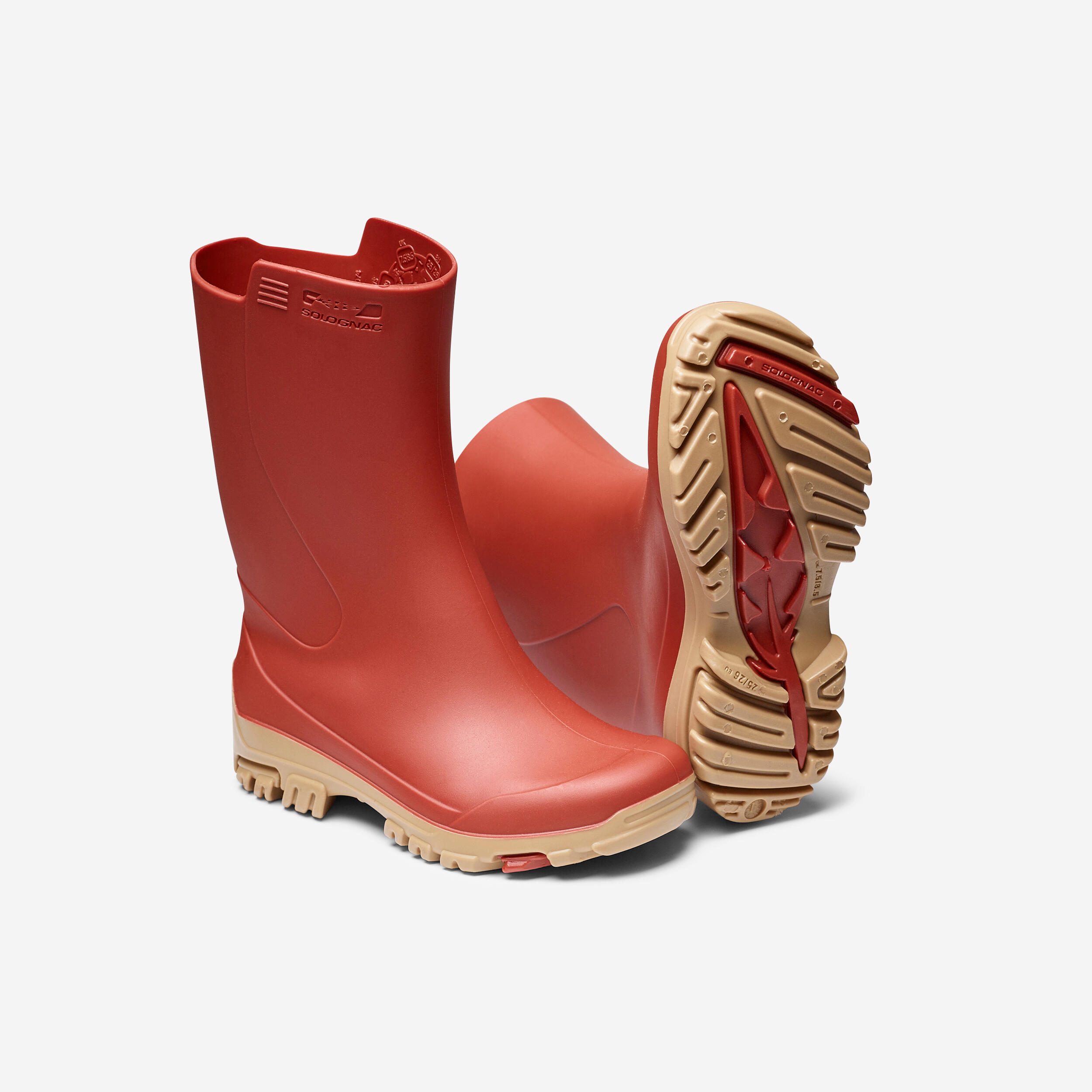 Gummistiefel 100 Kinder rot