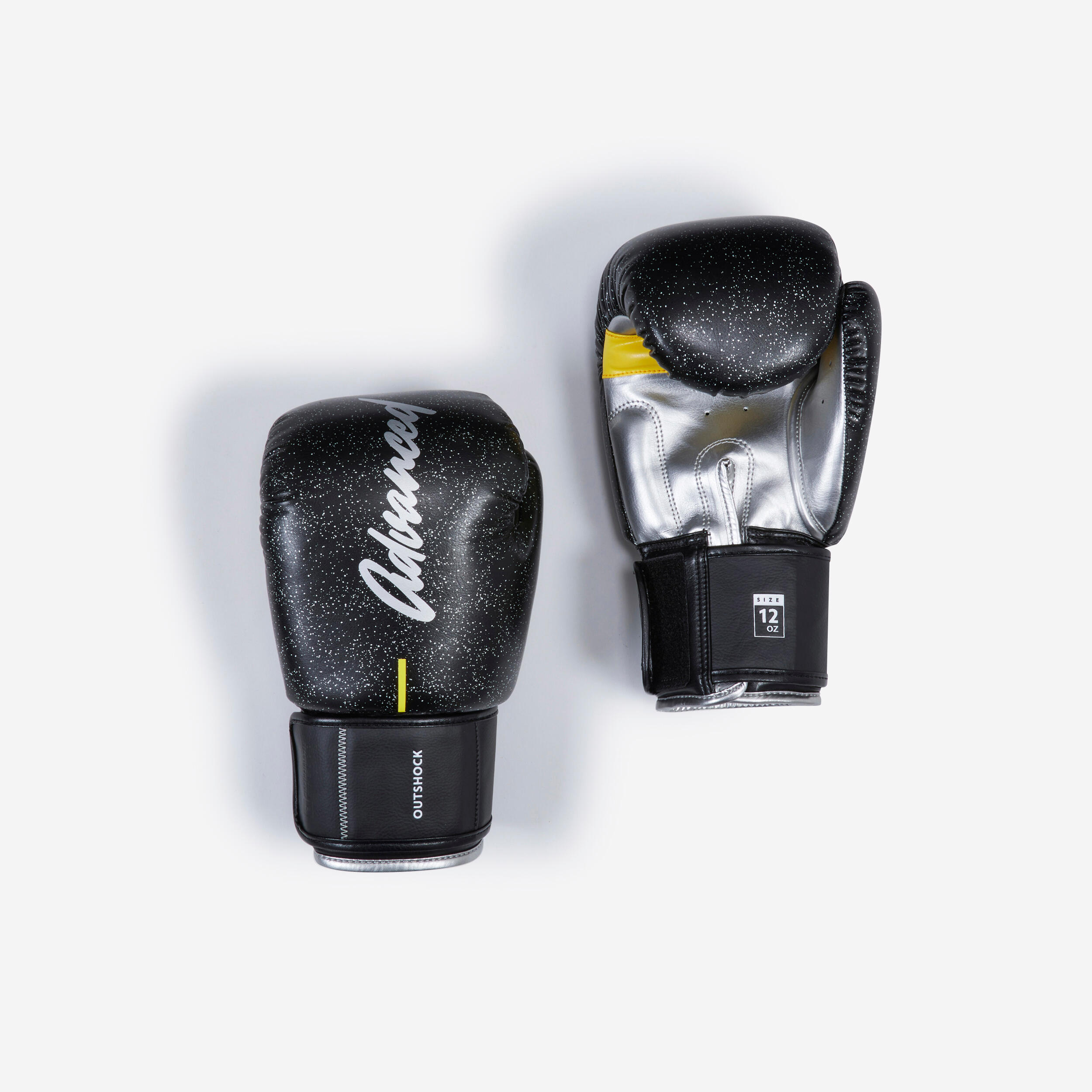 Boxhandschuhe Kickboxen Muay Thai Fortgeschrittene - schwarz