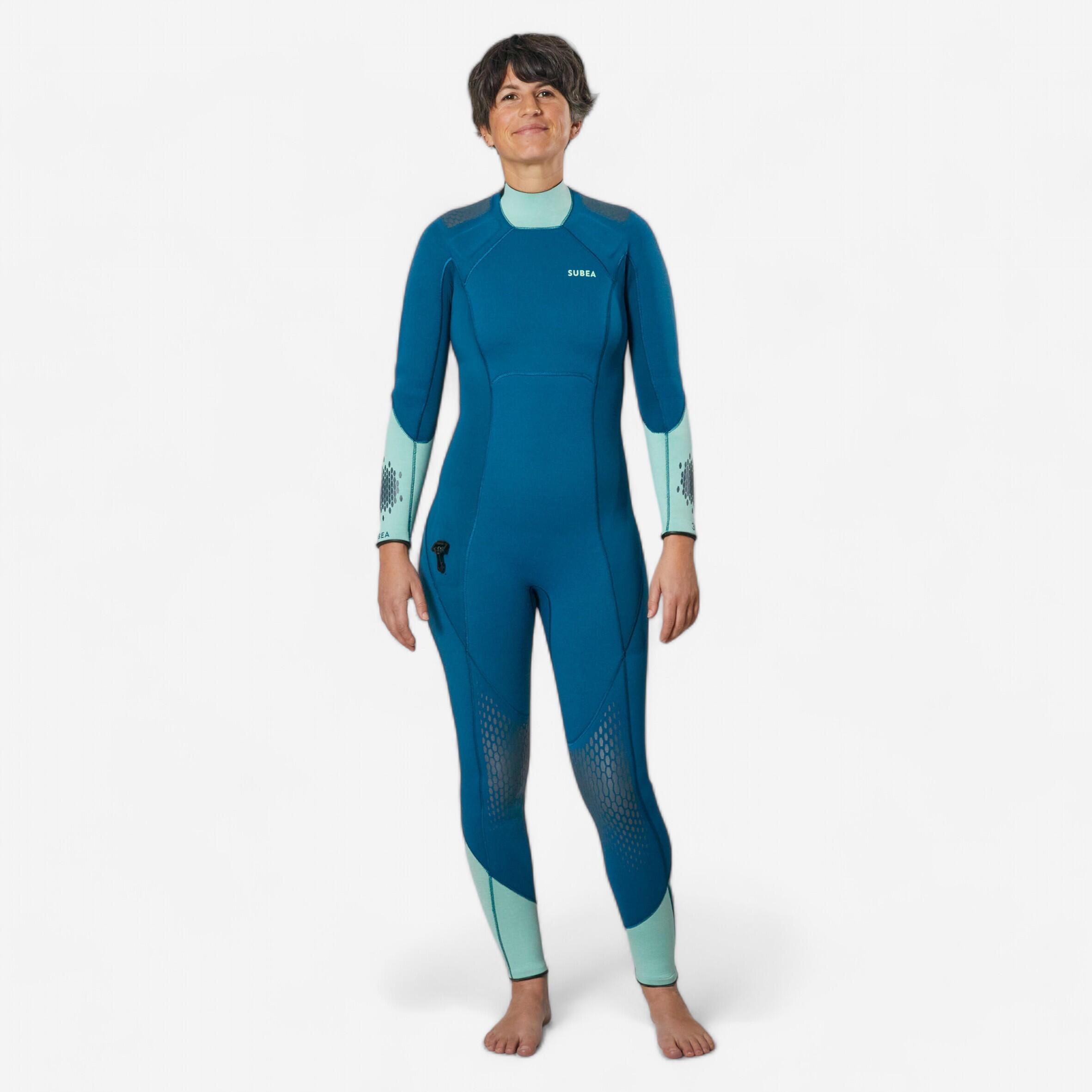 Neoprenanzug Tauchen Damen Neopren 3 mm - SCD 900 blau
