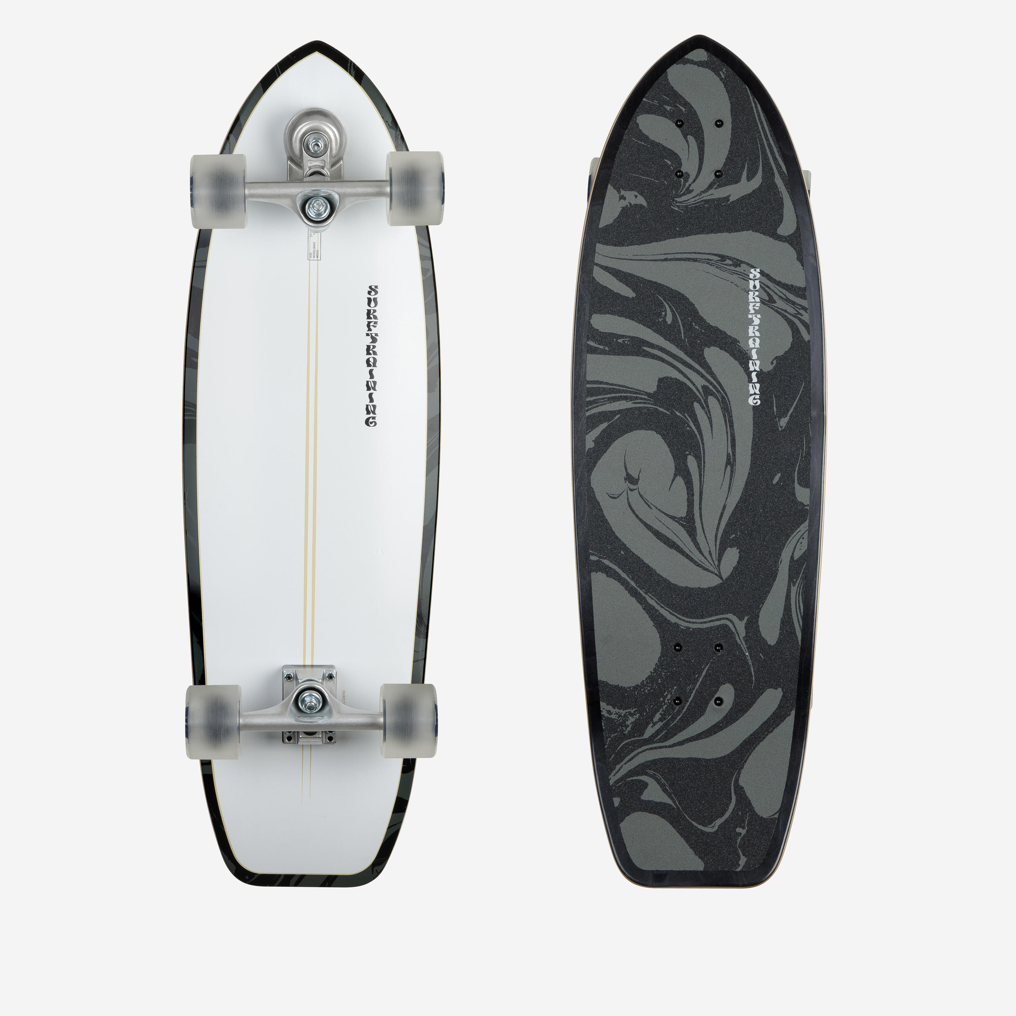 Longboard Surfskate Surftraining 34' - White Oil