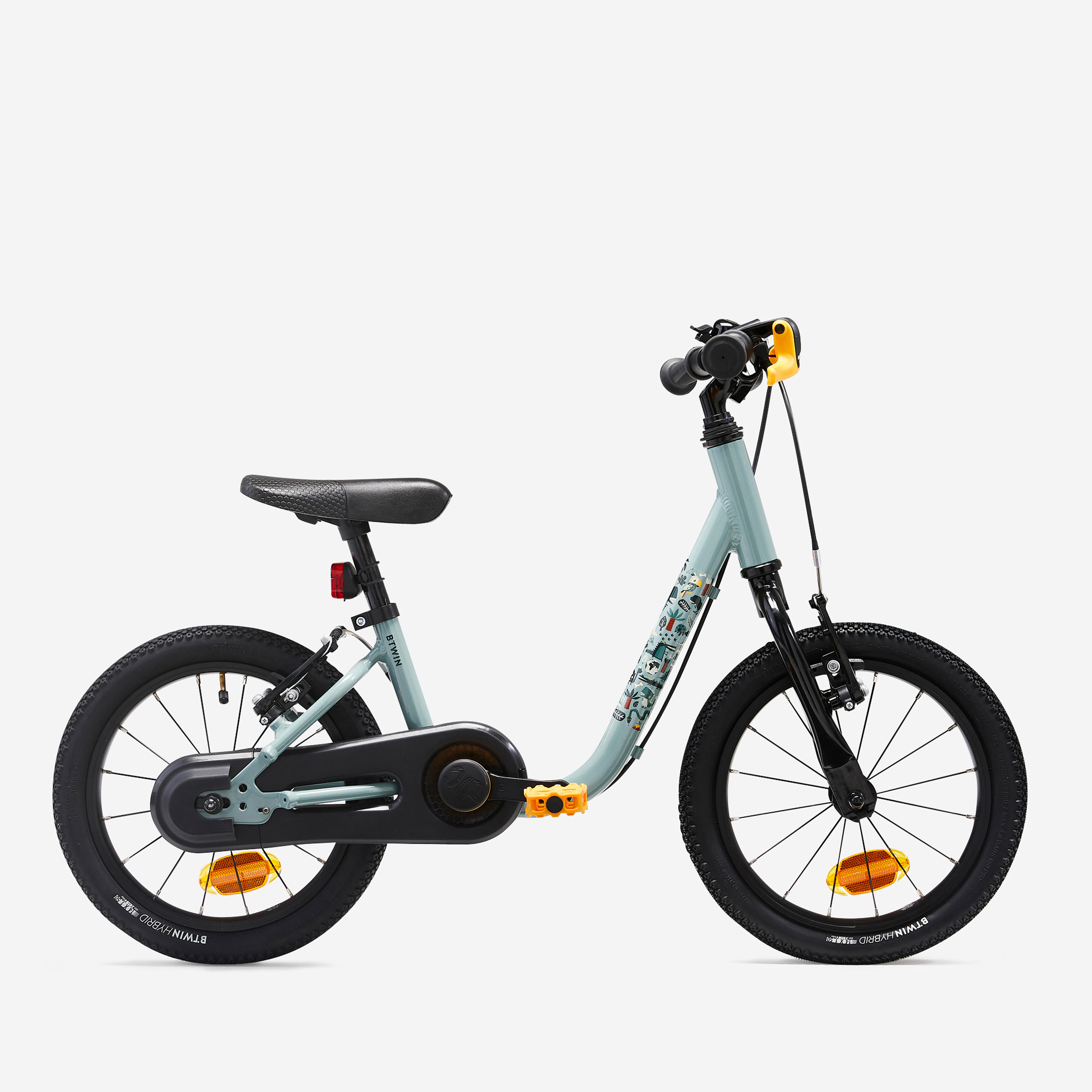 Kinderfahrrad 2-in-1 Laufrad 14 Zoll 3-5 Jahre Discover 900 grün