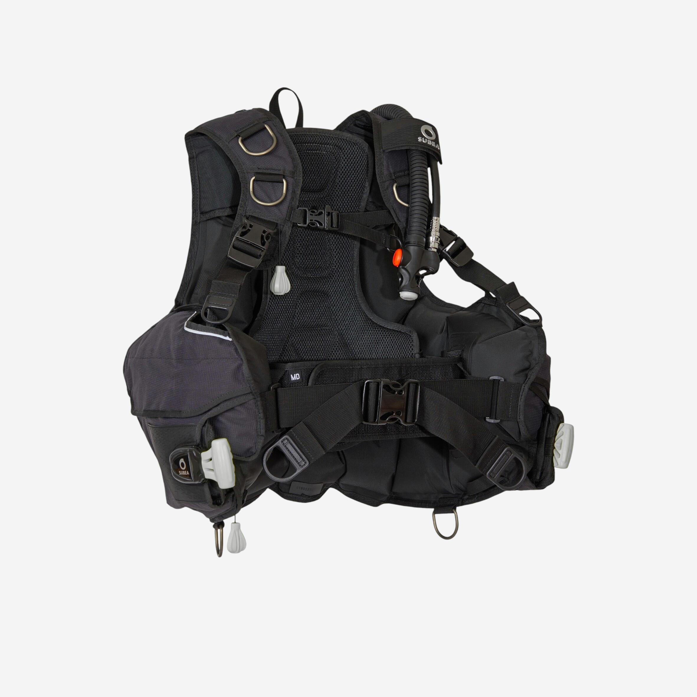 Tarierweste Tauchen SCD 500 schwarz/grau