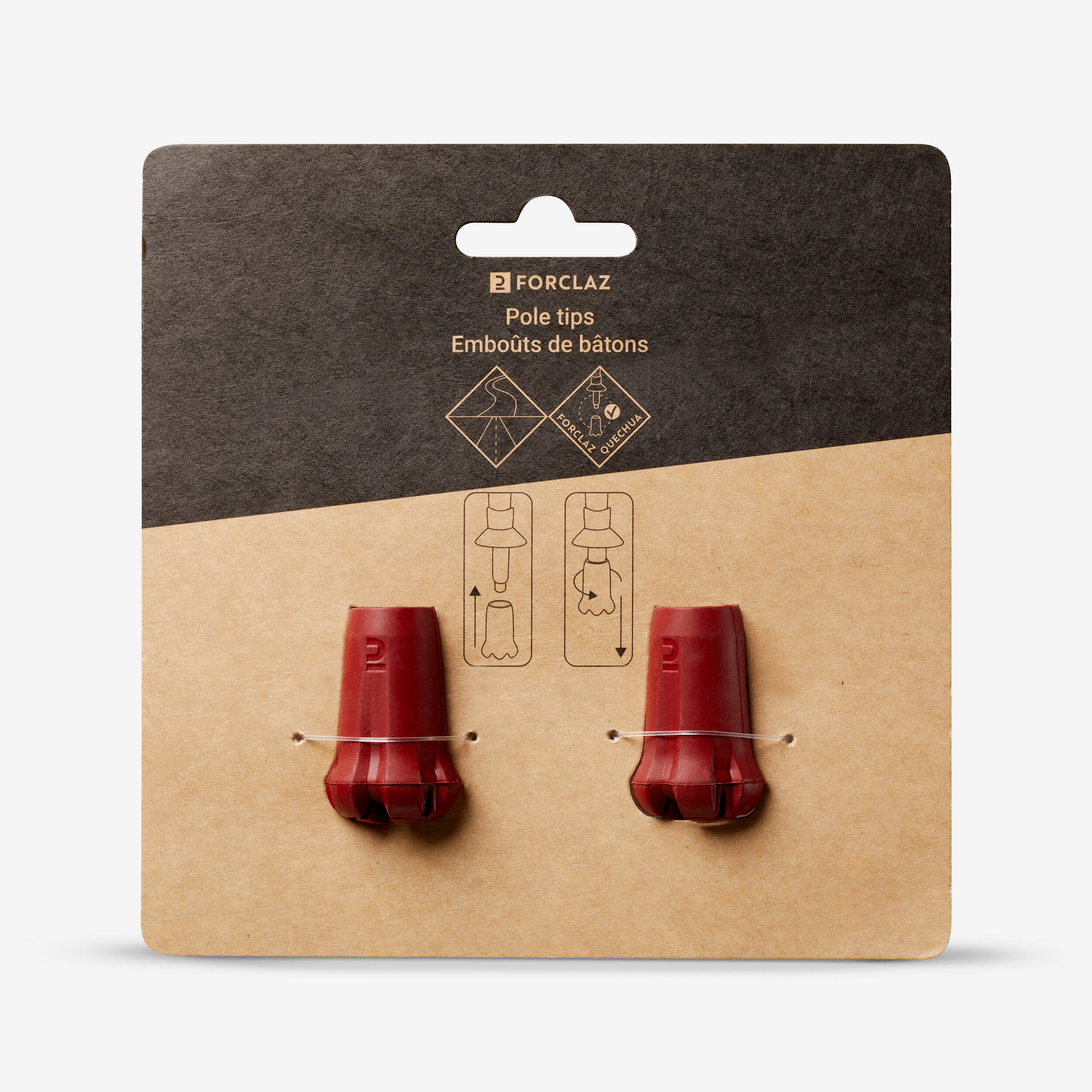 Wanderstockkappen Aufsätze 2 Stück